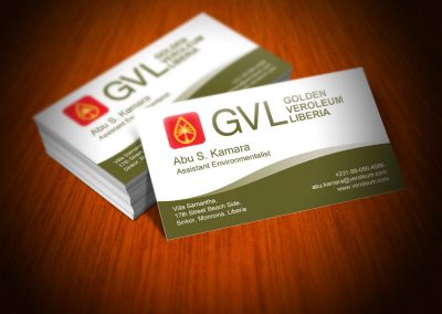 Golden Veroleum Liberia Business Card